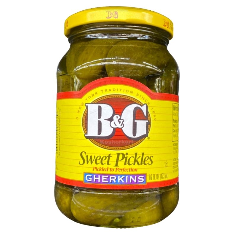 B&G Sweet Gherkins Pickles 16 oz