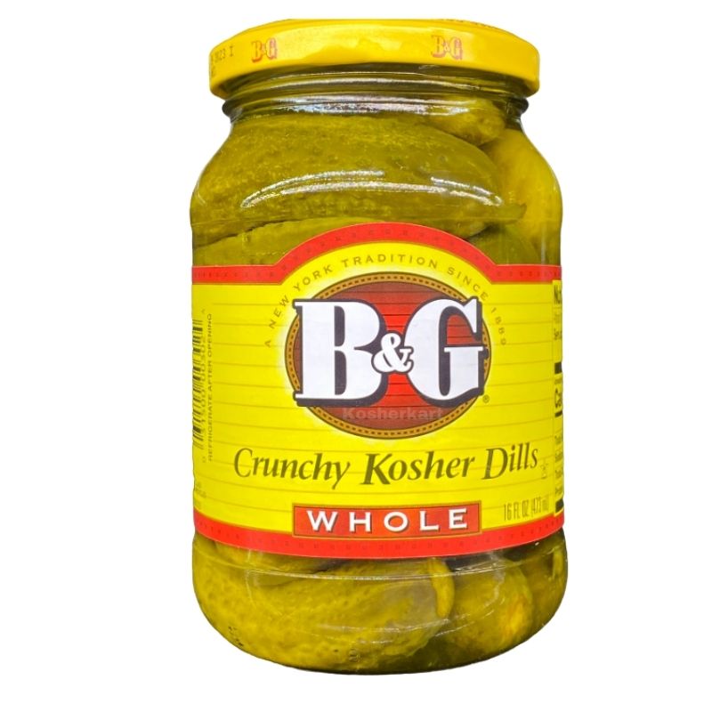 B&G Whole Crunchy Kosher Dill Pickles 16 oz