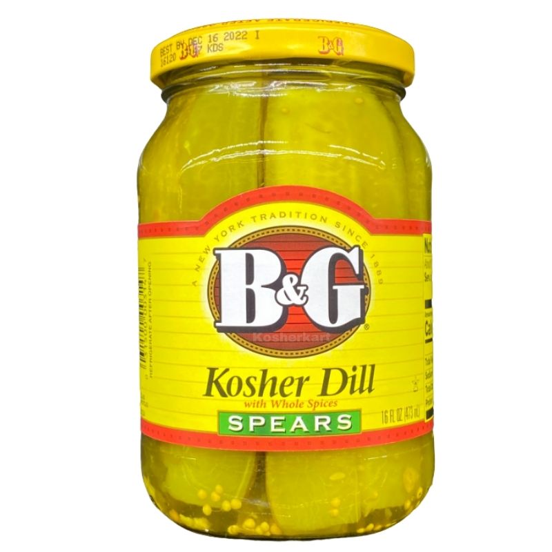B&G Whole Kosher Dill Spears 16 oz