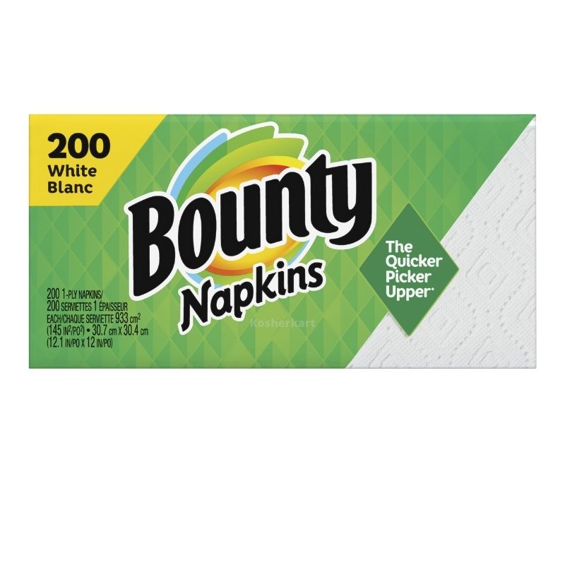 Bounty White Blanc Everyday Paper Napkins 200 ct