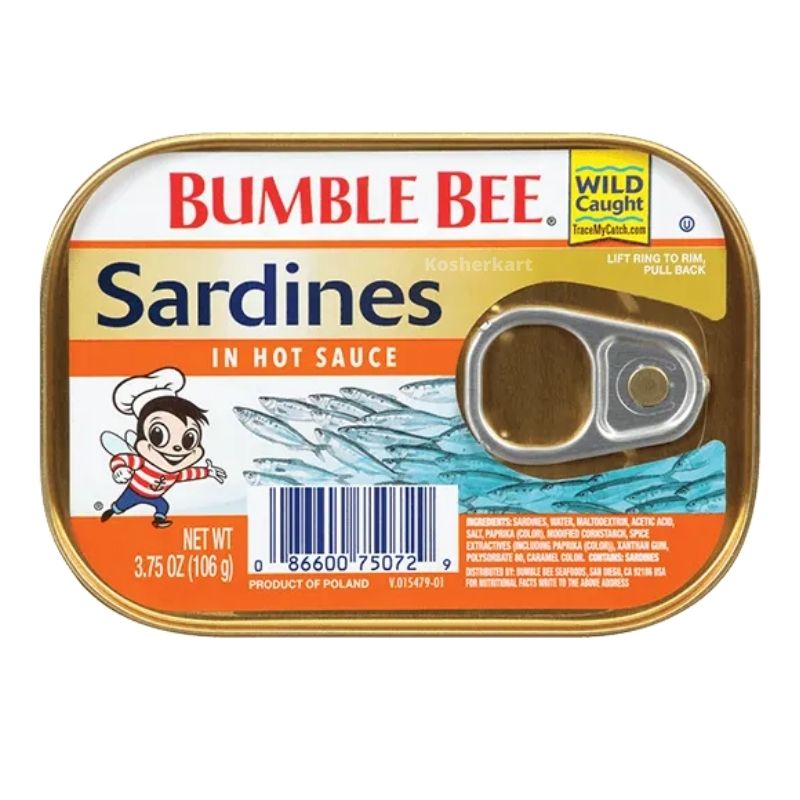 Bumble Bee Sardines in Hot Sauce 3.75 oz