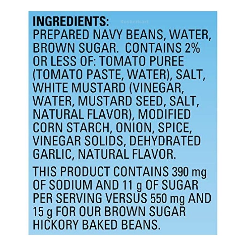 Bush's Best Brown Sugar Reduced Sodium & Sugar Baked Beans 15.7 oz