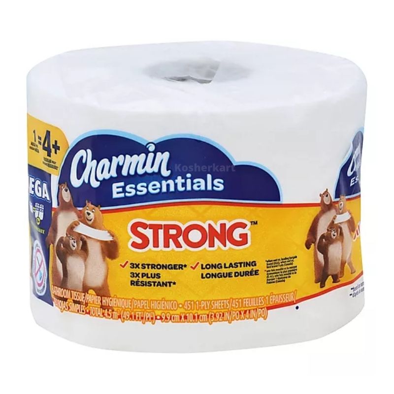 Charmin Essentials Strong Mega Roll Bath Tissue 1-Ply 451 Sheets