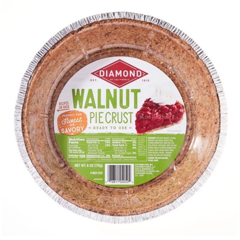 Diamond of California 9" Walnut Pie Crust 6 oz