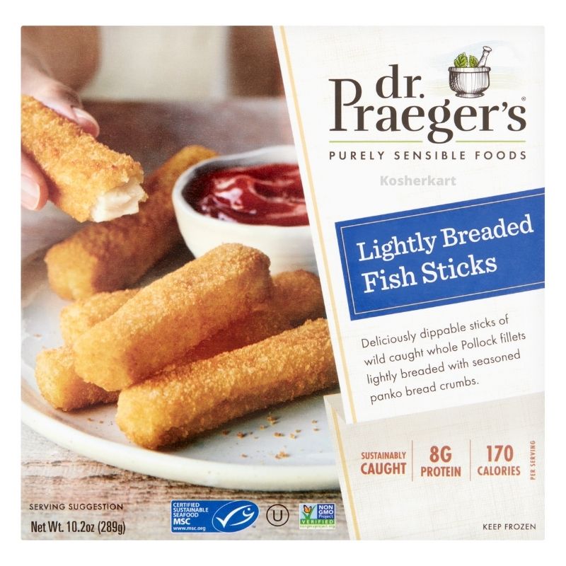 Dr. Praeger's Lightly Breaded Fish Sticks 10.2 oz