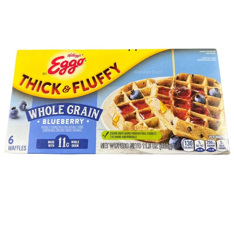 Eggo Thick & Fluffy Whole Grain Blueberry Waffles 11.6 oz