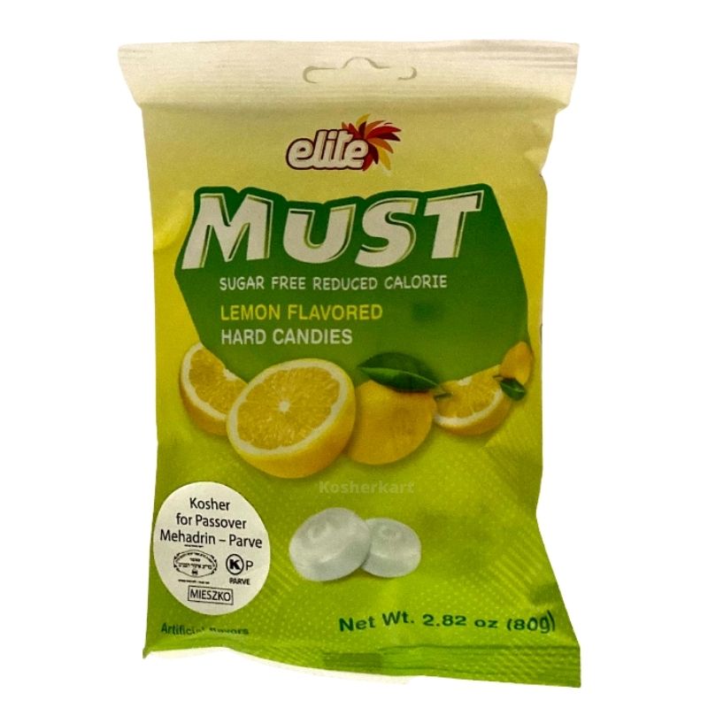 Elite Must Sugar Free Lemon Candy 2.82 oz