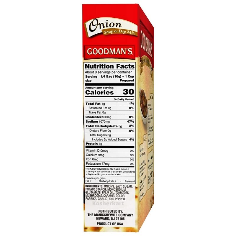Goodman's Low Sodium Onion Soup & Dip Mix