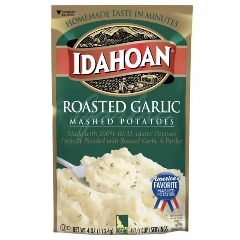 Idahoan Roasted Garlic Mashed Potatoes 4 oz