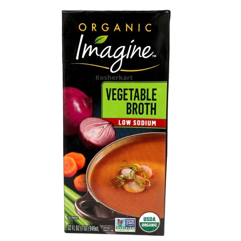 Imagine Organic Vegetable Broth Low Sodium 32 oz