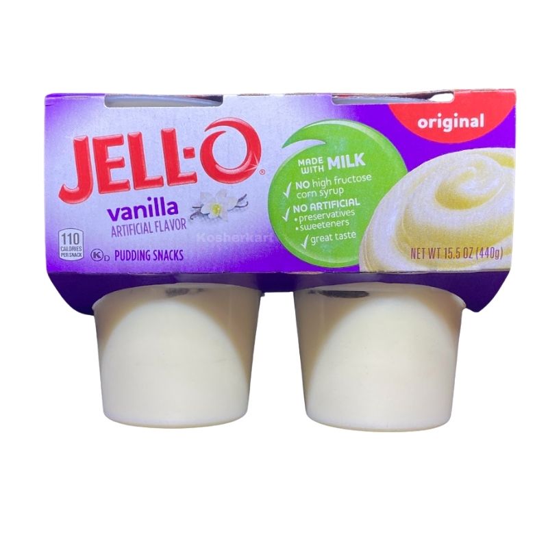Jell-O Original Vanilla Pudding (4-Pack) 15.5 oz