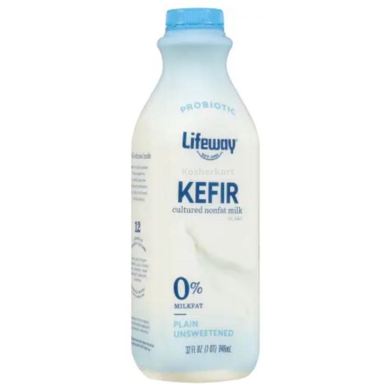 Lifeway Kefir Plain Unsweetened Cultured Non-fat Milk 32 oz