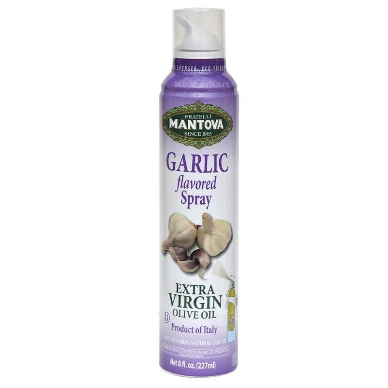 Mantova Garlic Flavored Extra Virgin Olive Oil Spray 8 oz
