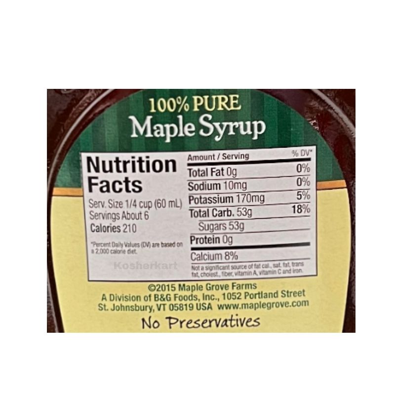 Maple Grove Farms 100% Pure Maple Syrup 12.5 oz