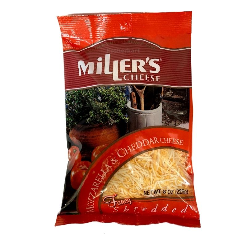 Miller's Shredded Fancy Cheddar & Mozzarella Cheese 8 oz