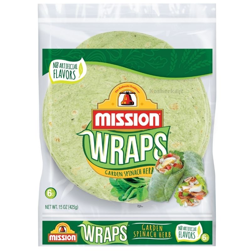 Mission Garden Spinach Herb Wraps 6 ct