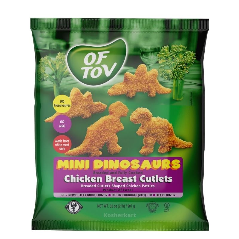 Of Tov Mini Dinosaurs Chicken Breast Cutlets 2 lbs