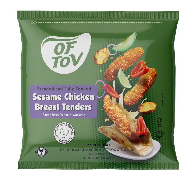 Of Tov Sesame Chicken Breast Tenders 1 lb