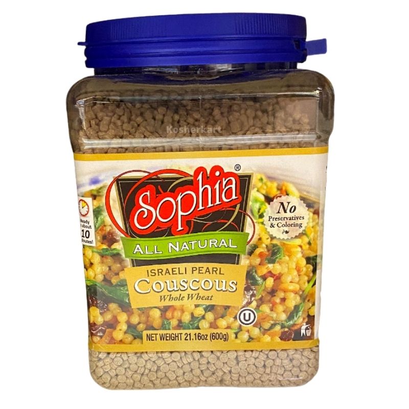 Sophia All Natural Israeli Toasted Pearl Couscous Whole Wheat