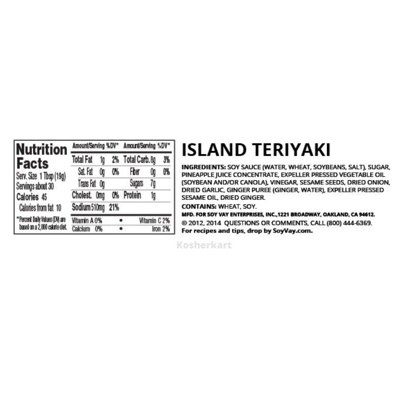 Soy Vay Island Teriyaki Marinade and Sauce