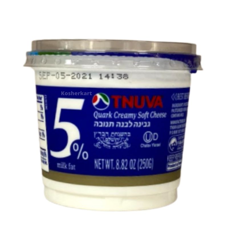 Tnuva 5% Creamy Soft White Cheese 8.8 oz