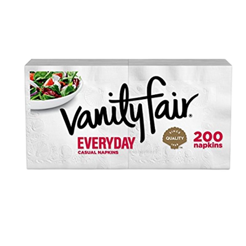 Vanity Fair Entertain White Napkins 200 ct