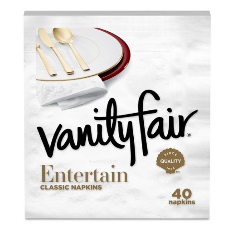Vanity Fair Entertain White Napkins 40 ct