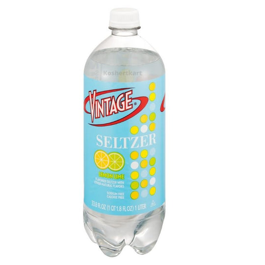 Vintage Lemon Lime Seltzer 1 Liter