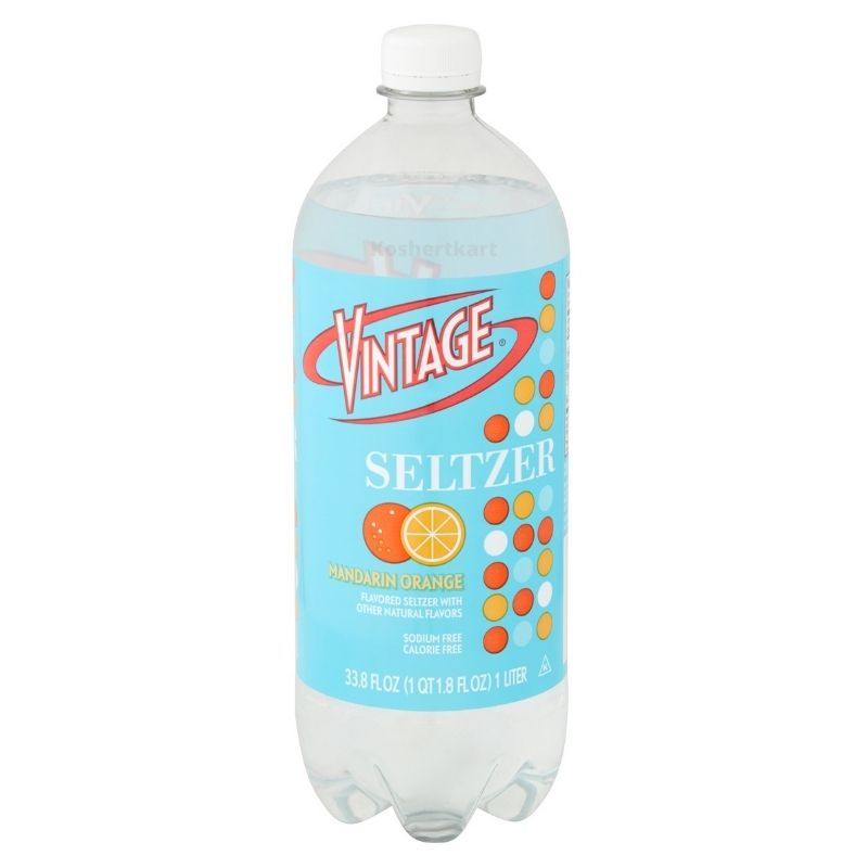 Vintage Mandarin Orange Seltzer 1 Liter