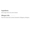 Zeta Extra Virgin Olive Oil With Lemon