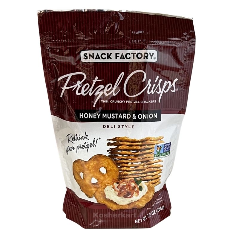 Snack Factory Pretzel Crisps Honey Mustard and Onion 7.2 oz