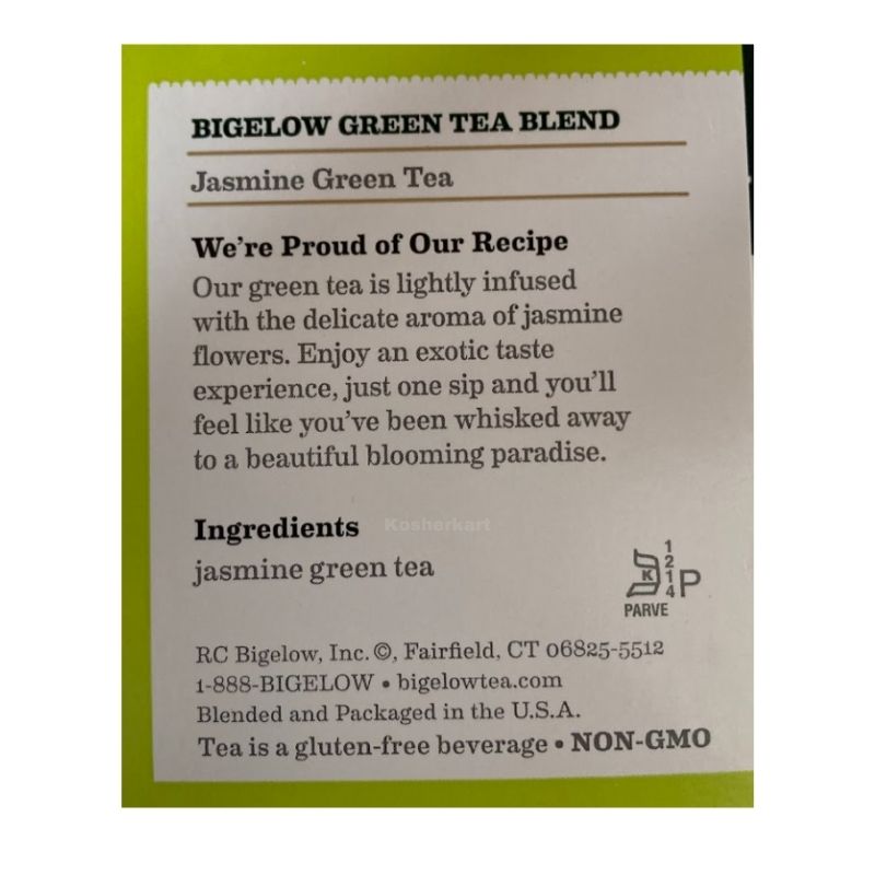 Bigelow Jasmine Green Tea 20 ct