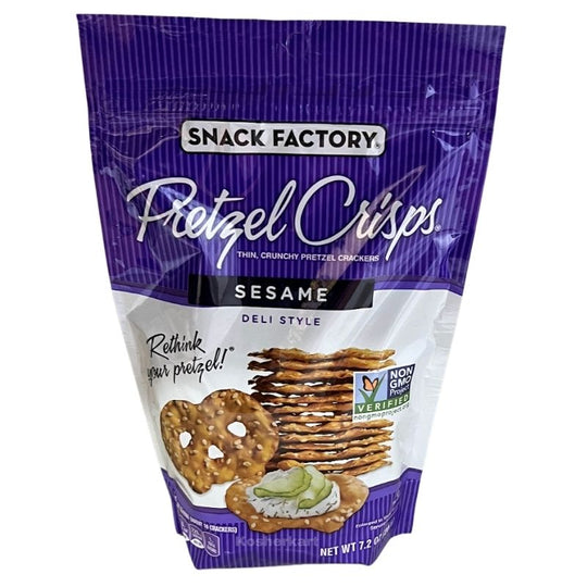 Snack Factory Pretzel Crisps Deli Style Sesame 7.2 oz