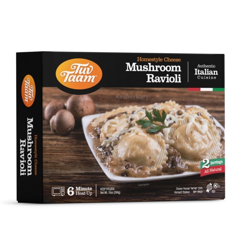Tuv Taam Cheese Ravioli With Mushroom Sauce