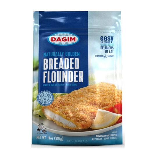 Dagim Breaded Flounder Fillet Bag 14 oz