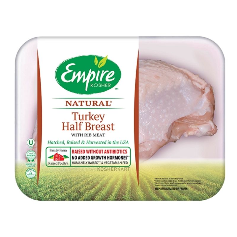 Empire Half Turkey Breast with Rib (frozen) (est 3.5 lbs)