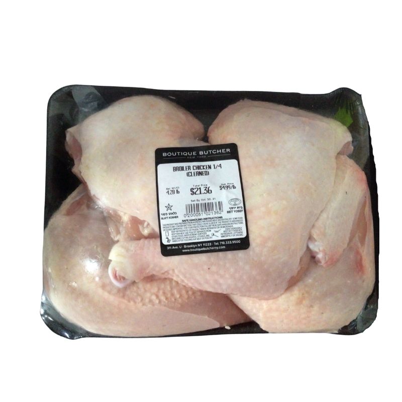 Boutique Butcher Cut Chicken 4ths cleaned (3.5 lbs - 4.5 lbs)