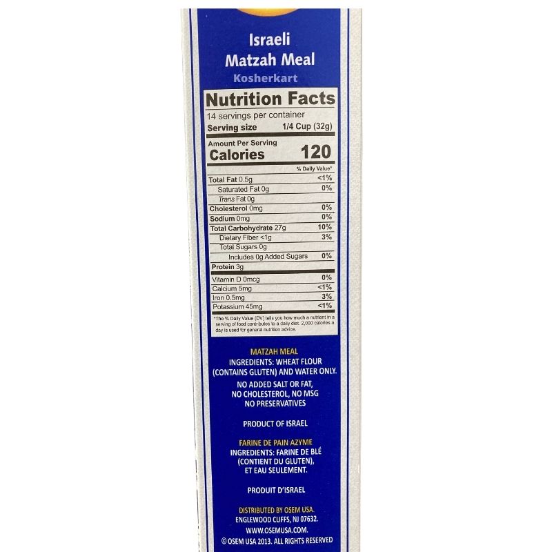 Osem Israeli Matzah Meal 1 lb