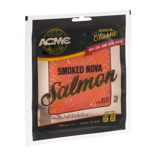 Acme Smoked Nova Salmon 4 oz | Appetizing & Smoked Fish | Kosherkart