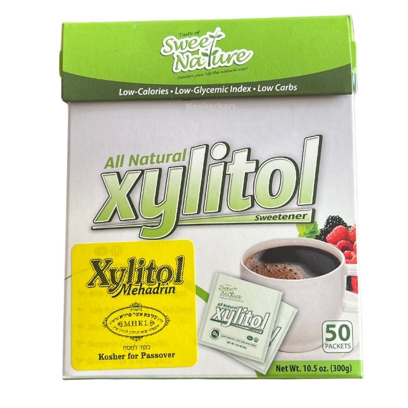 Sweet Nature All Natural Xylitol Sweetner Packets 50 ct 10.5 oz
