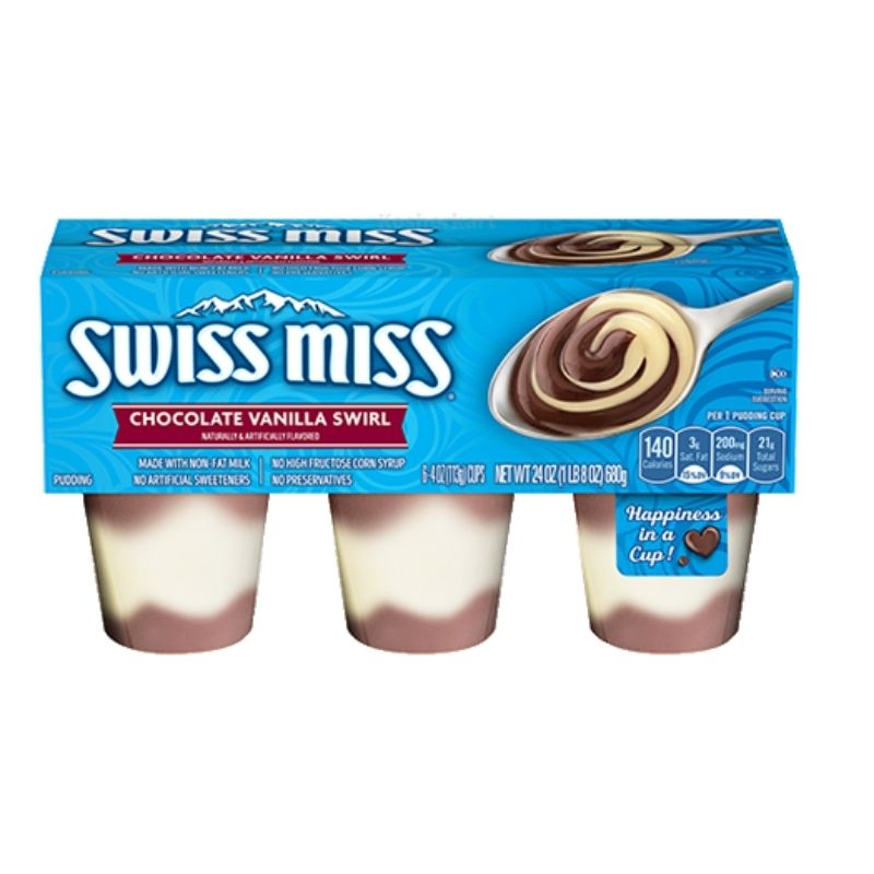 Swiss Miss Chocolate Vanilla Swirl Pudding
