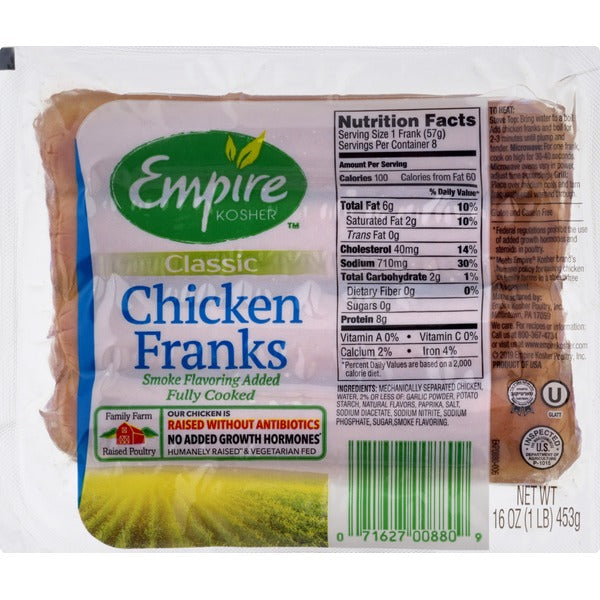 Empire Classic Chicken Franks 16 oz
