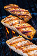Avner's Grilled Salmon Fillet Lightly Seasoned With Salt & Pepper