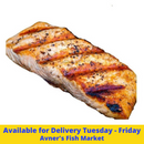 Avner's Grilled Salmon Fillet Lightly Seasoned With Salt & Pepper