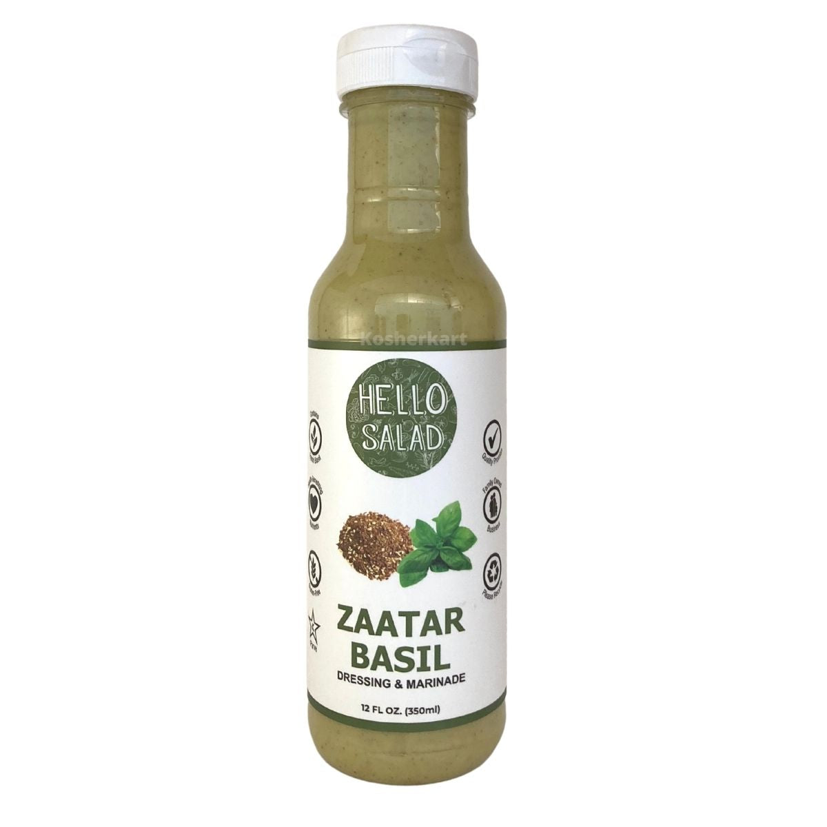 Hello Salad Zaatar Basil Dressing & Marinade 12 oz