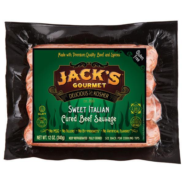 Jack's Gourmet Sweet Italian Sausage | Deli Meats | Kosherkart