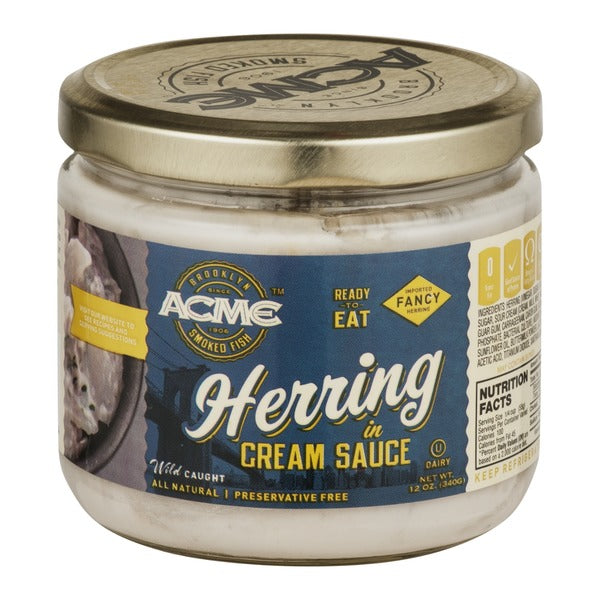 Acme Herring in Cream Sauce - Dairy | Appetizing & Smoked Fish | Kosherkart